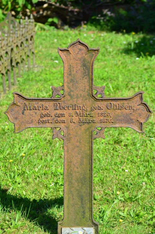borkum cemetery tombstone
