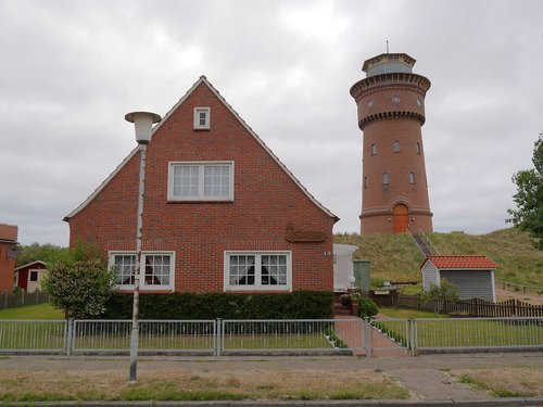 borkum  water tower  north sea