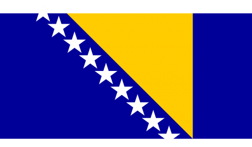 bosnia flag and