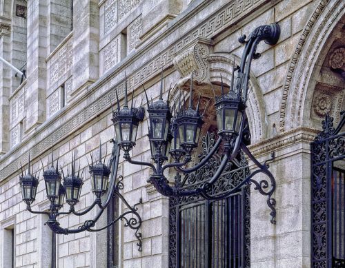 boston public library architectural detail facade