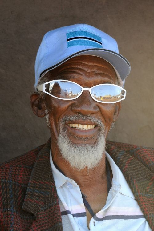 botswana old man portrait