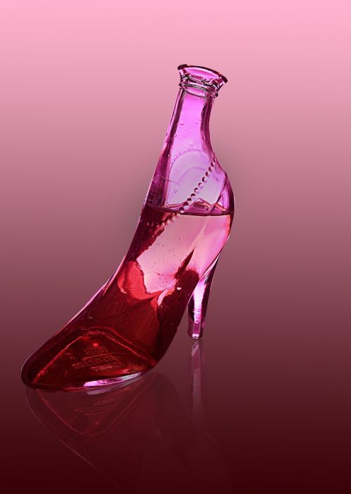bottle red shoe