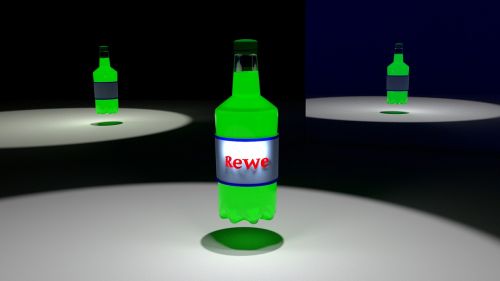 bottle advertising green