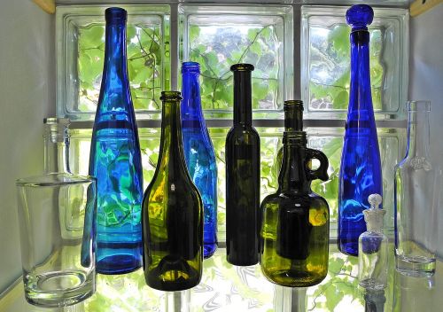 bottle glass colored glass
