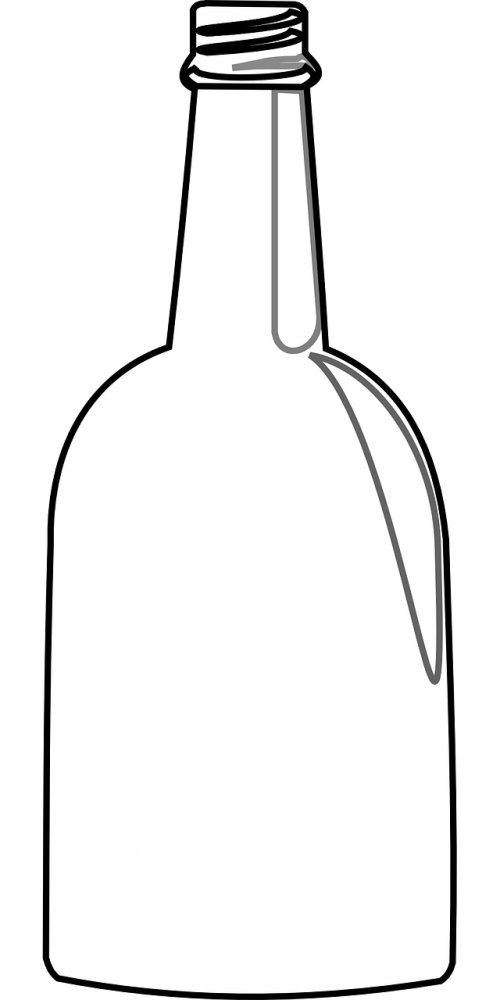bottle water glass