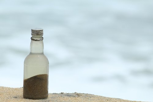 bottle  sea  art