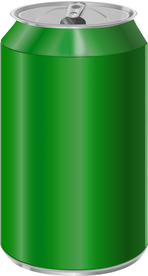 bottle green can