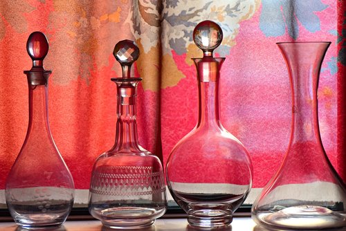 bottle  glass  glassware