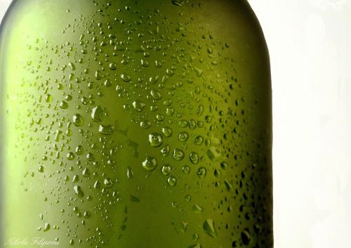 bottle glass bottle green