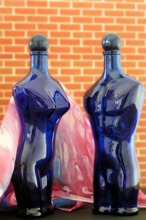 bottle art glass bottle