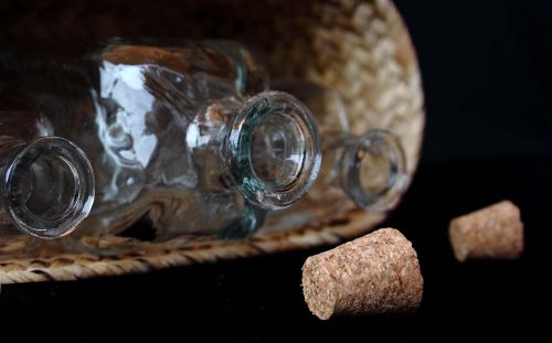 bottles plugs glass