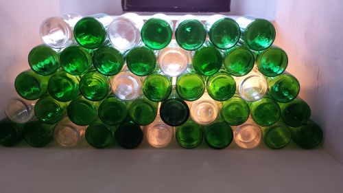 bottles wine glass