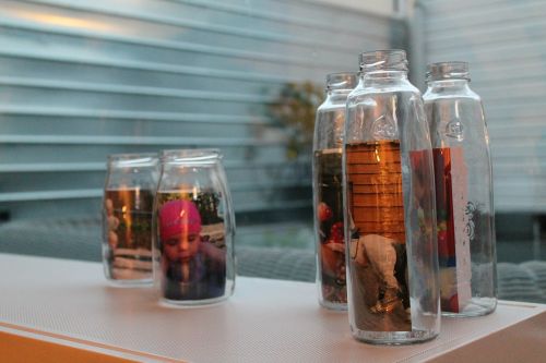 bottles glass decoration