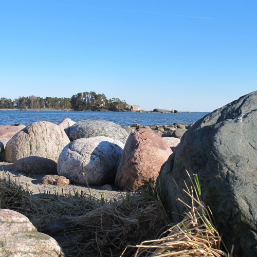 boulders sea baltic