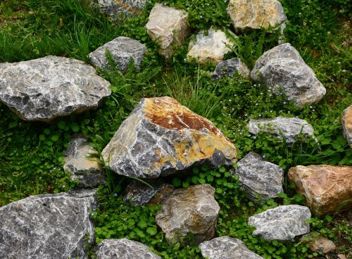 boulders stones limestone