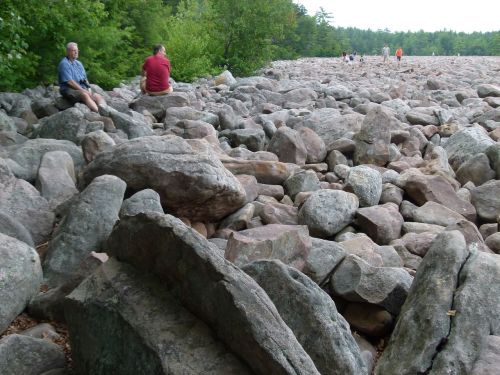 boulders boulder field rock