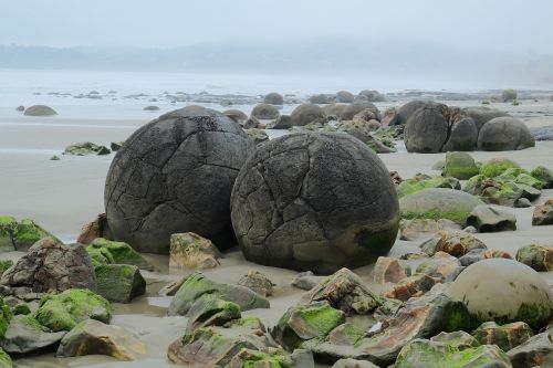 boulders moeraki koekohe beach