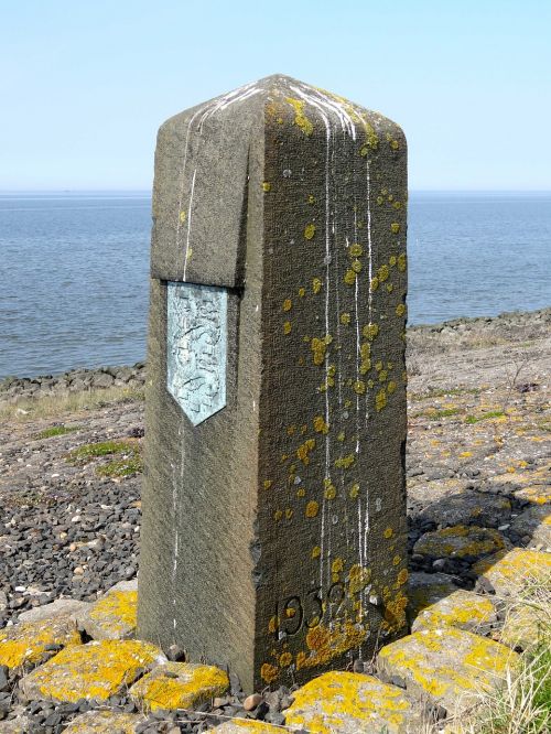 boundary stone netherlands sign
