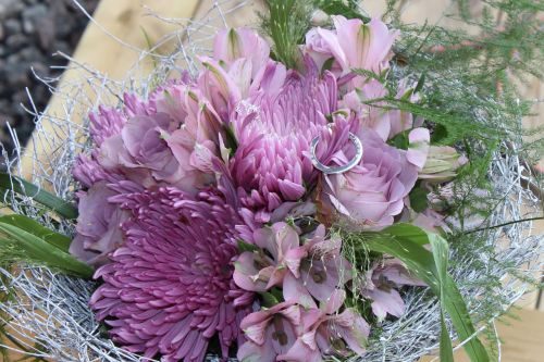 bouquet purple bouquet flowers