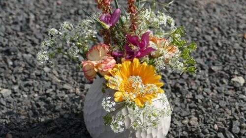 bouquet flower vase vase