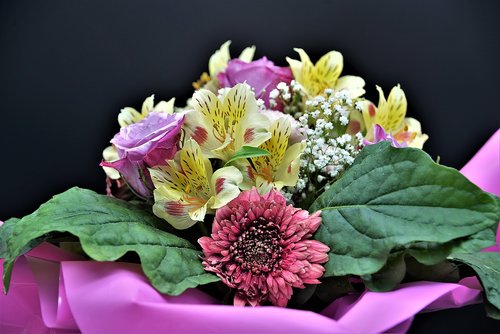 bouquet  colorful  closeup
