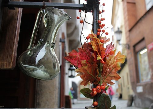 bouquet  glass  ornament