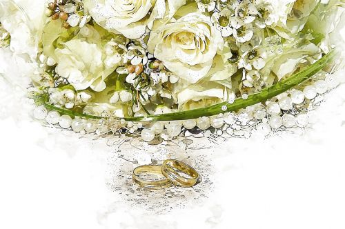 bouquet ring wedding ring