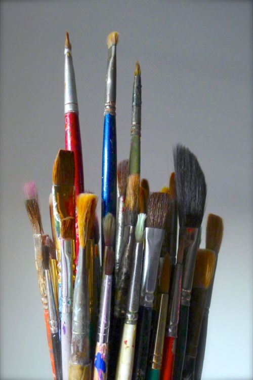 Bouquet Of Artist&#039;s Paintbrushes