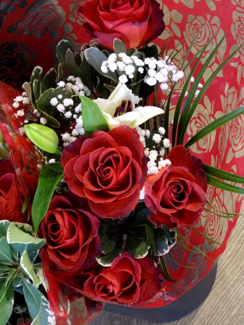 Bouquet Of Red Roses