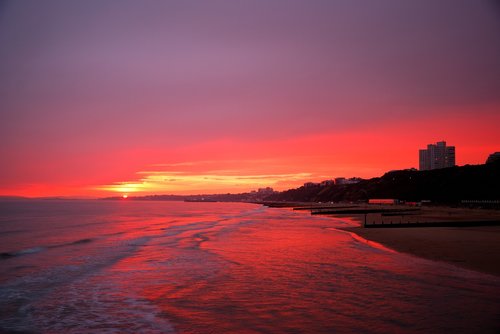 bournemouth  sunset  pier