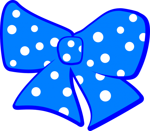 bow polka dots