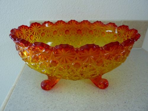 bowl carnival glass decoration