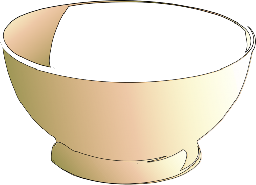 bowl empty dish