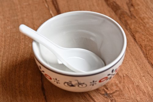 bowl  spoon  china