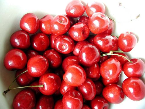 bowl fruit cherry