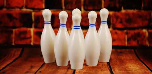 bowling white plastic