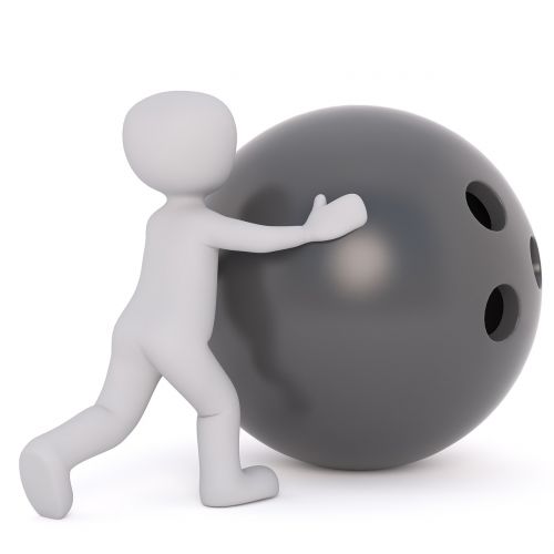 bowling ball bowling ball holes white male