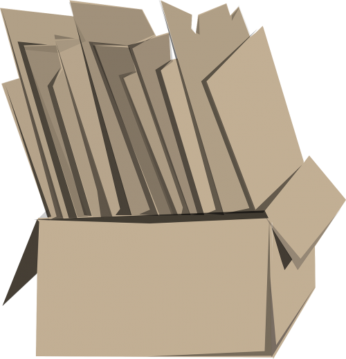 box cardboard files