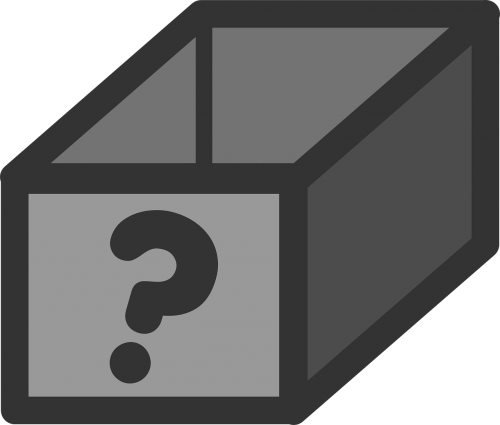 box question mark design
