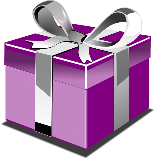 box present purple