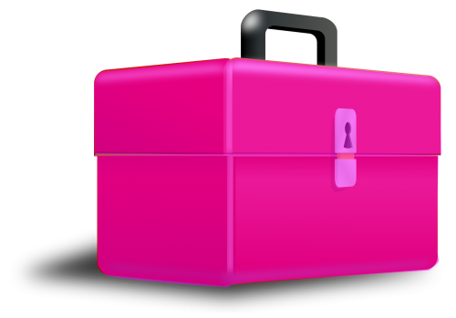 box toolbox pink