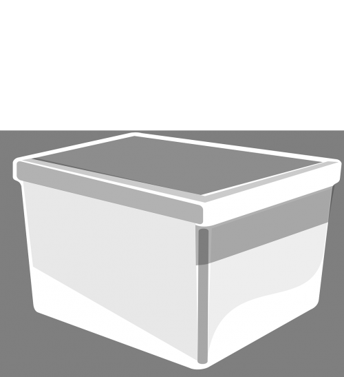 box white bin