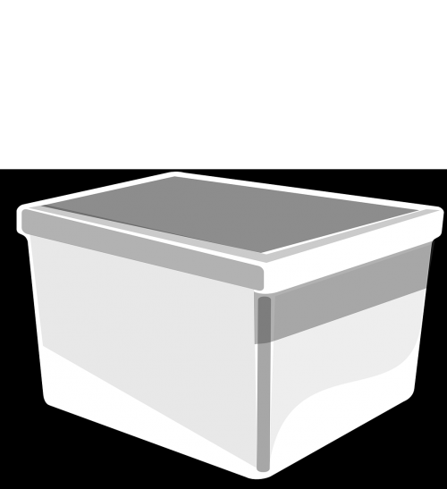 box white bin