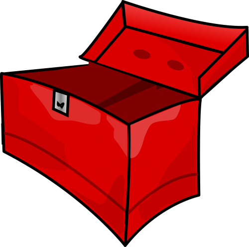 box red open