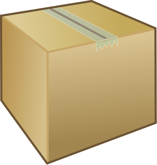 box cardboard closed