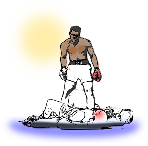 boxer man knockout
