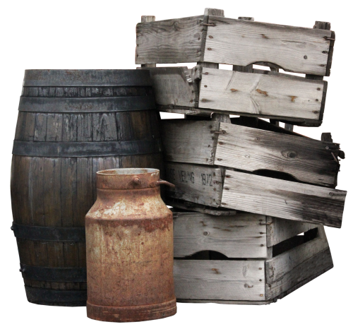 boxes wooden boxes barrel