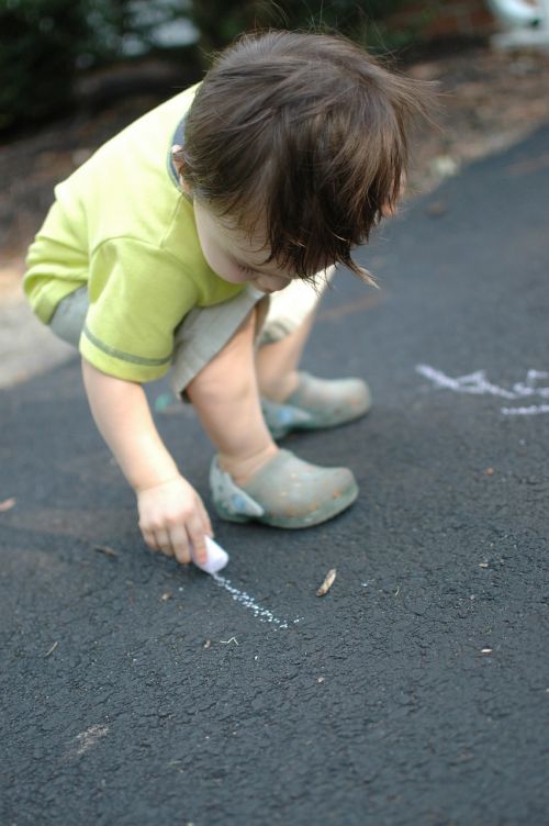 boy drawing toddler