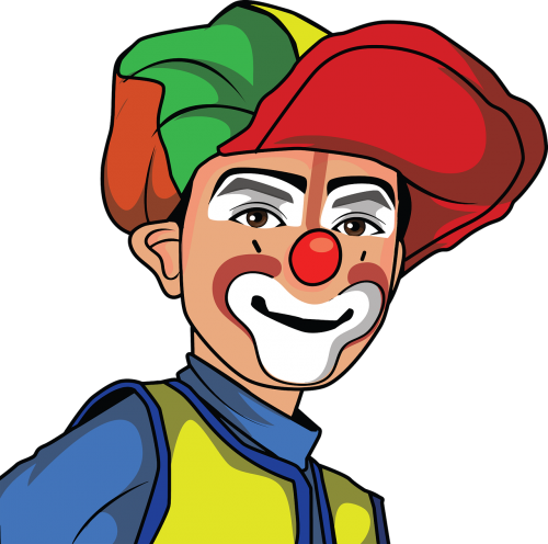 boy cartoon clown