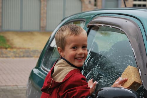 boy car sponge